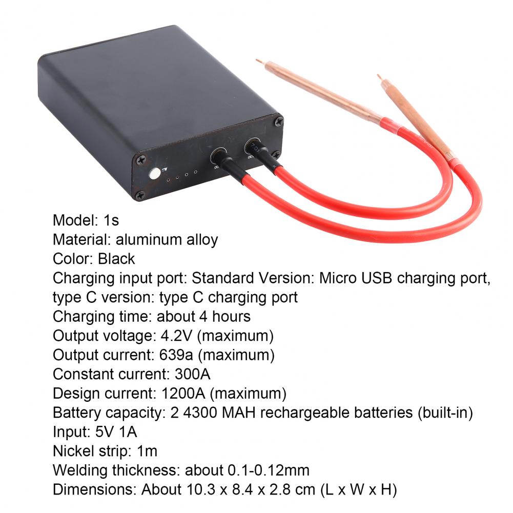 35% Hot Sales!!! 1S Spotwelder 4 Gears Adjustable Intelligent Control Aluminium Alloy Portable DIY Spot Welding Machine for 1865