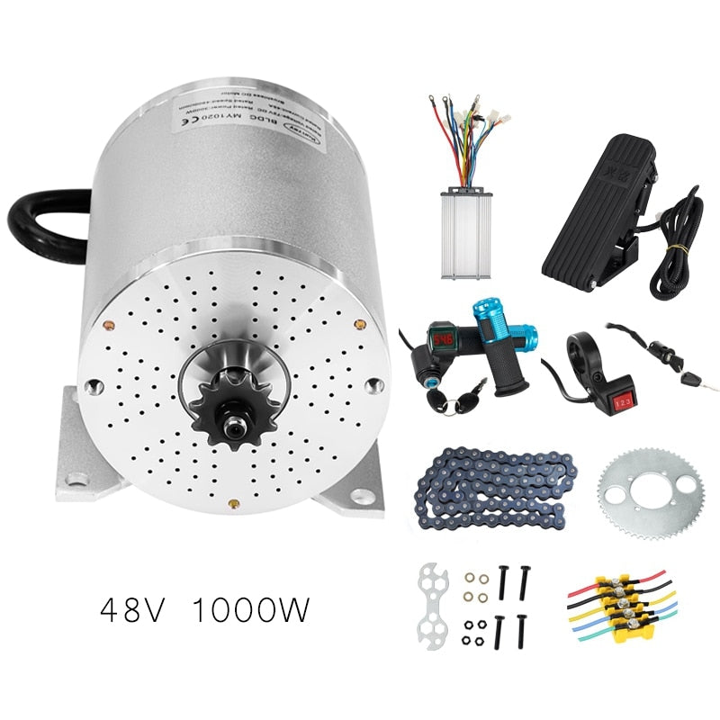 Kunray 1000W 3000W 72V  E-bike DC Motor Brushless Controller for Motor 36V 48V 2000W with Speed Throttle  for Scooters Go-Karts